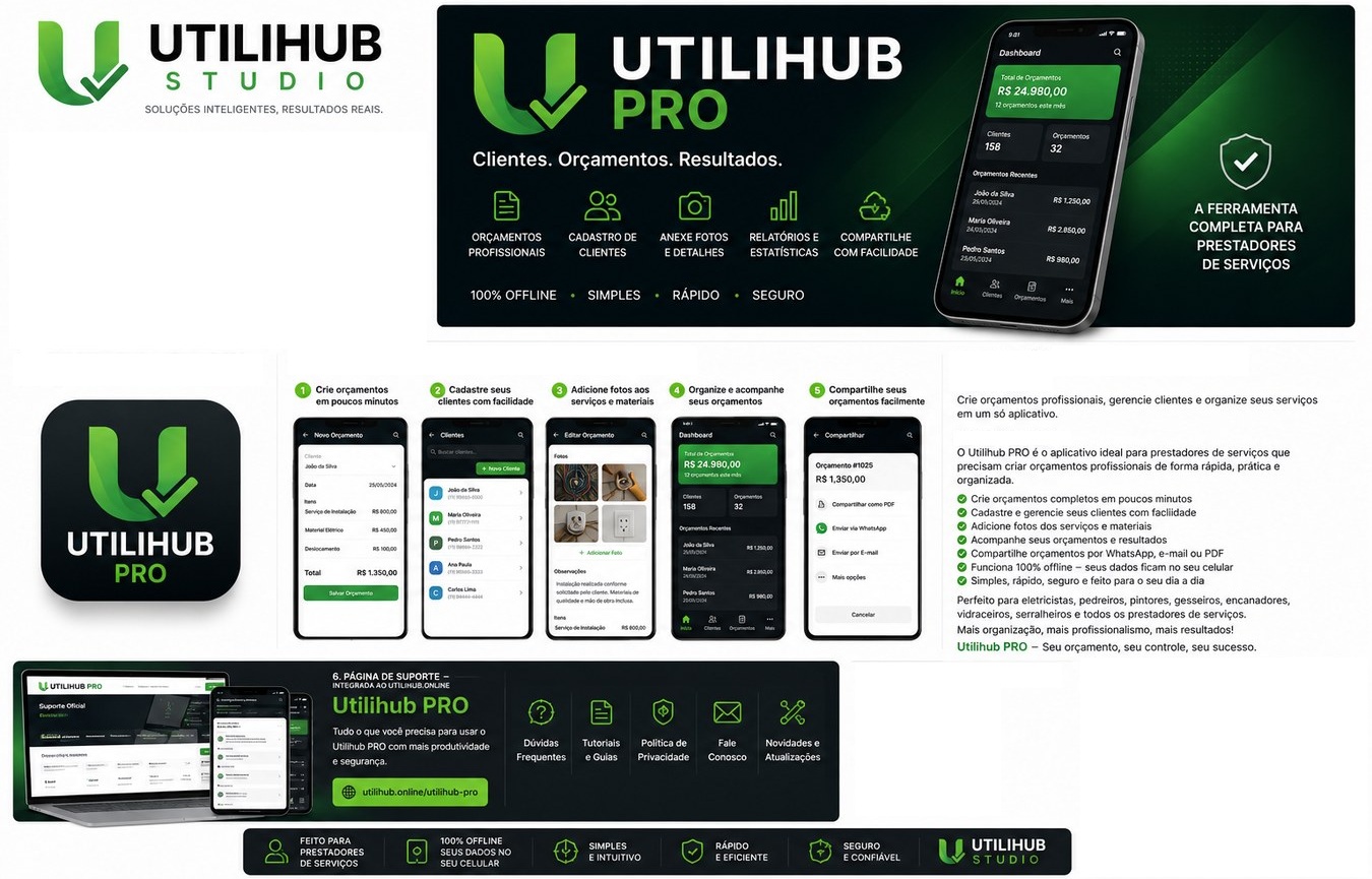 Utilihub Studio aplicativos